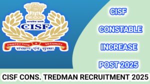 CISF कॉन्स्टेबल ट्रेडमैन भर्ती 2025 ELIGIBILITY:CISF CONSTABLE TREDMAN भर्ती 2025 के महत्वपूर्ण तिथि:  CISF CONSTABLE TREDMAN भर्ती 2025 वेतन लाभ (sallary & Benifit):      CISF CONSTABLE TREDMAN 2025: आवेदन शुल्क (APPLICATION FEES)।    CISF CONSTABLE TREDMAN 2025: फिजिकल टेस्ट  (physical test)।  CISF CONSTABLE TREDMAN BHARTI 2025: syllabus  (परीक्षा पैटर्न